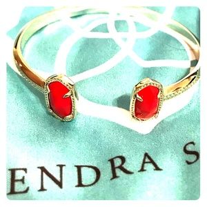 Red and Gold Kendra Scott bracelet